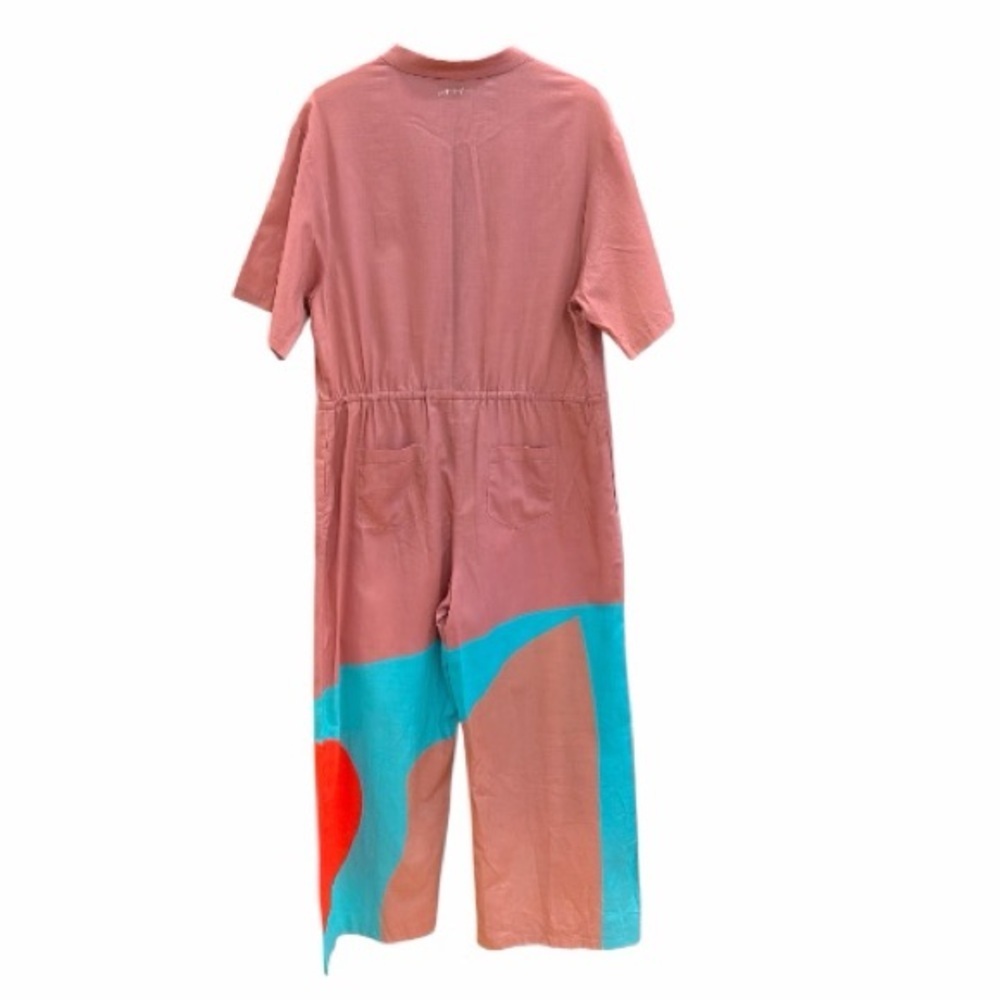 The Kit Issa Colorblock Jumpsuit in Pink/Multi - Size L - 100% Cotton - Picture 6 of 6